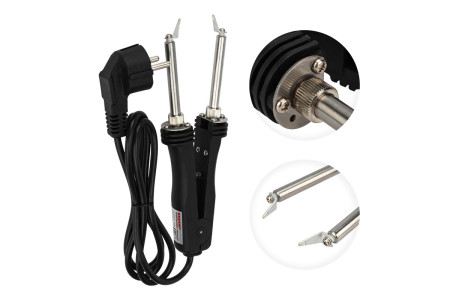 Паяльник-пинцет с керам. нагревателем, 48Вт, 220В, коробка REXANT