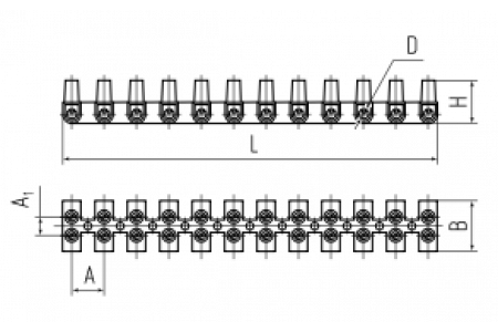 Зажим винтовой ЗВИ-6А (1.0-4.0мм2) (КВТ)