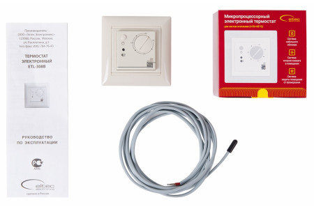 Термостат ETL-308B (черный) (механический)