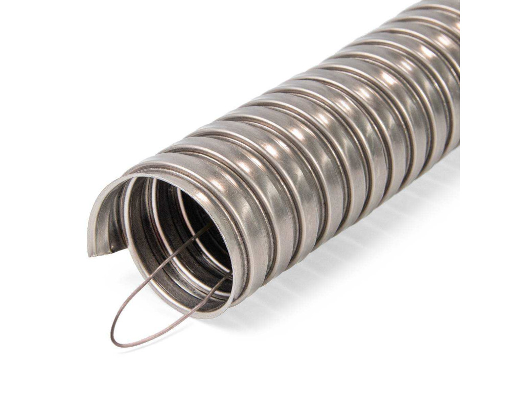 МР «INOX» 16 с протяжкой Металлорукав из нержавеющей стали МР «INOX» 16 с протяжкой Металлорукав из нержавеющей стали