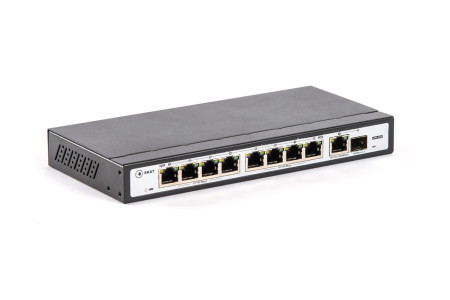 SKAT PoE-8E-1G-1S коммутатор PoE Plus, мощность 120Вт, порты: 8-Ethernet, 1-Uplink, 1-SFP