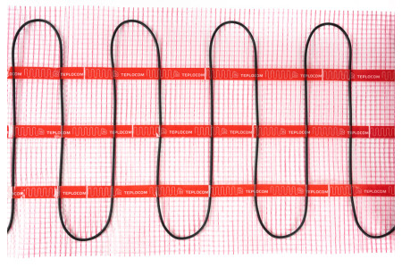 Маты нагревательные двухжильные TEPLOCOM ProМНД-12,0-1920 Вт L=23,8м 12м², R=25,6Ом