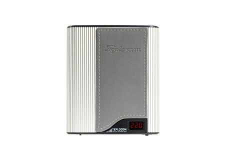 TEPLOCOM ST-555-И Western silver gray стаб 220 В 555 ВА Uвх.145-260В индикация алюм