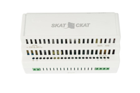 SKAT-24-4.0 DIN (СКАТ ИБП-24/4-DIN) источник питания 24В 4А АКБ внеш.12-17Ач