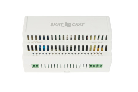 SKAT-12-8.0 DIN (СКАТ ИБП-12/8-DIN) источник питания 12В 8А пластиковый корпус под DIN рейку 35 мм