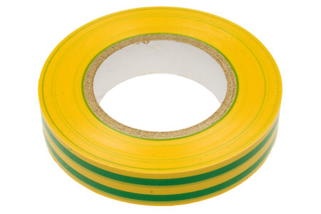 Изолента ПВХ 15х0.15х10 желто-зеленая FORTISFLEX