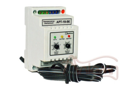Терморегулятор АРТ-19-5К для систем антиобледенения с датчиком температуры KTY-81-110 в комплекте