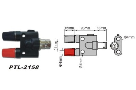 PTL-2158 Переходник BNC-гнездо