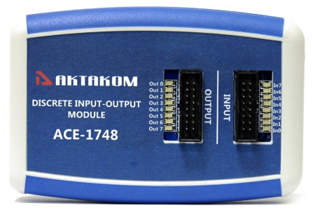 АСЕ-1748 USB/LAN модуль дискретного ввода-вывода 8-канальный