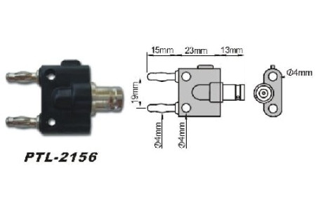 PTL-2156 Переходник BNC-банан