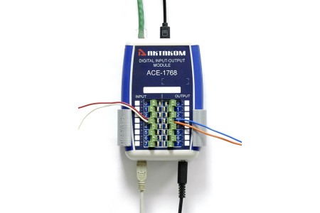 АСЕ-1768 USB/LAN модуль дискретного ввода-вывода 8-канальный